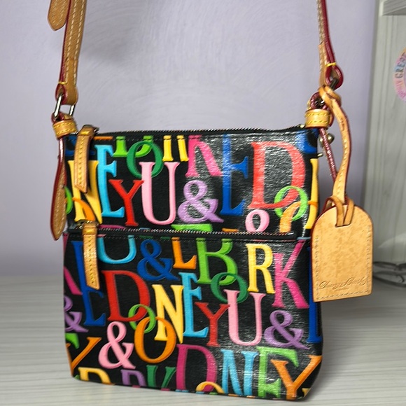 Dooney & Bourke Handbags - Dooney and Bourke Signature Rainbow Crossbody Bag